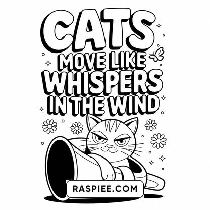 100 Bold and Easy Cute Cats Coloring Pages