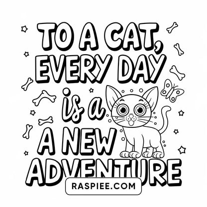 100 Bold and Easy Cute Cats Coloring Pages