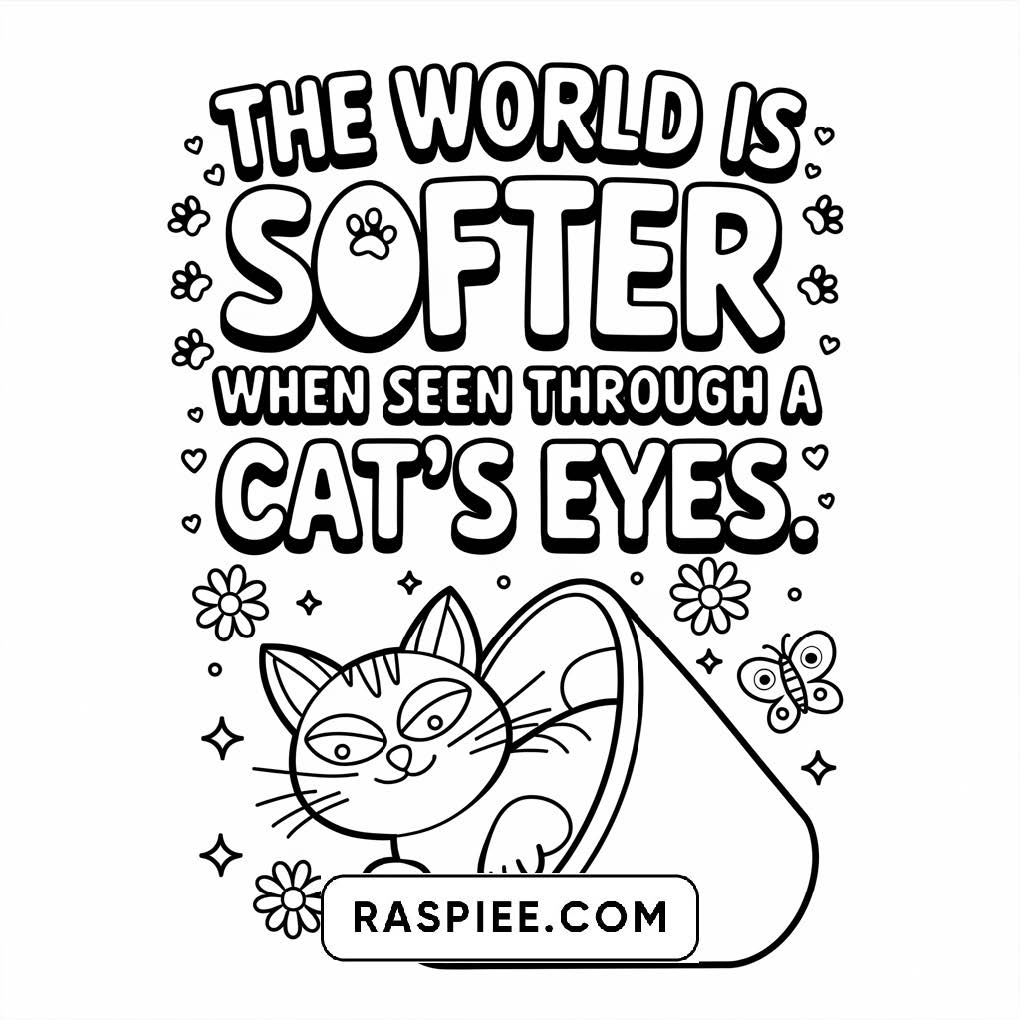 100 Bold and Easy Cute Cats Coloring Pages