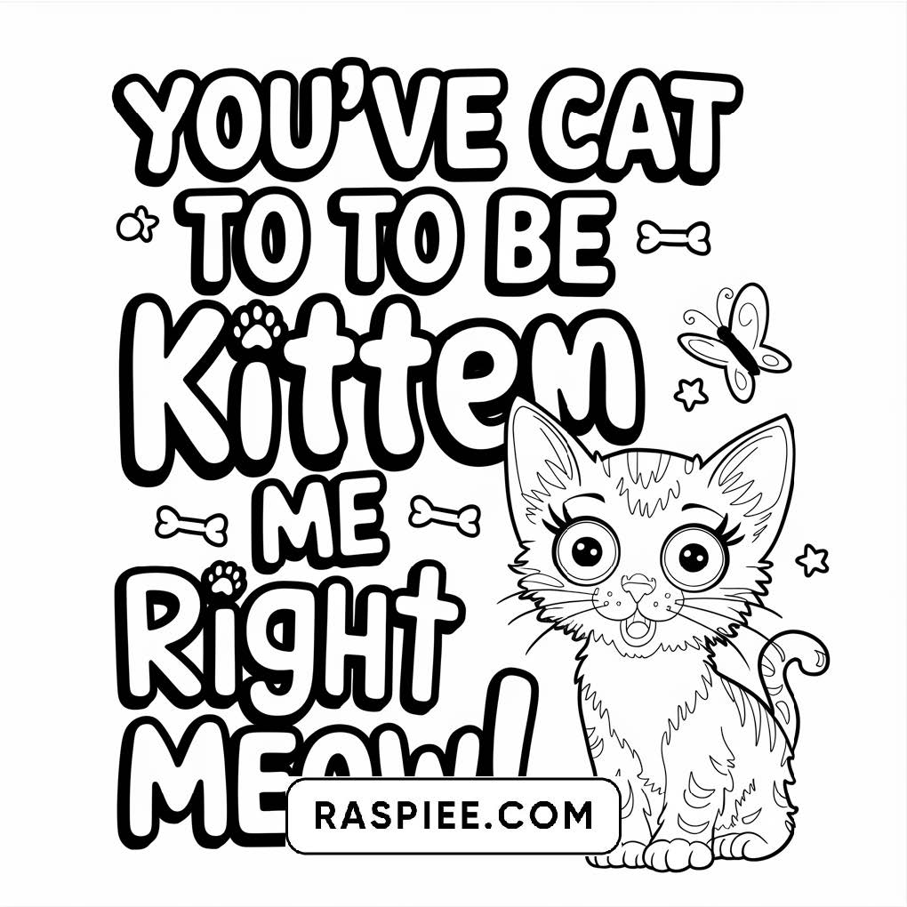 100 Bold and Easy Cute Cats Coloring Pages