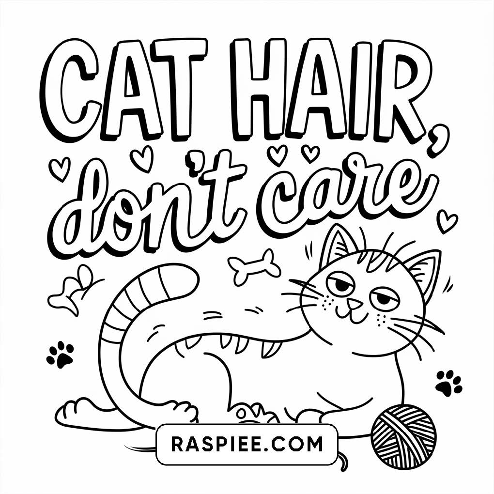 100 Bold and Easy Cute Cats Coloring Pages