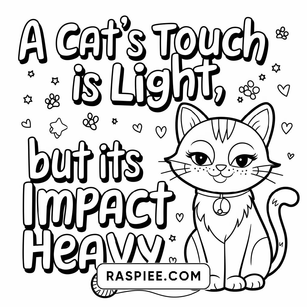 100 Bold and Easy Cute Cats Coloring Pages