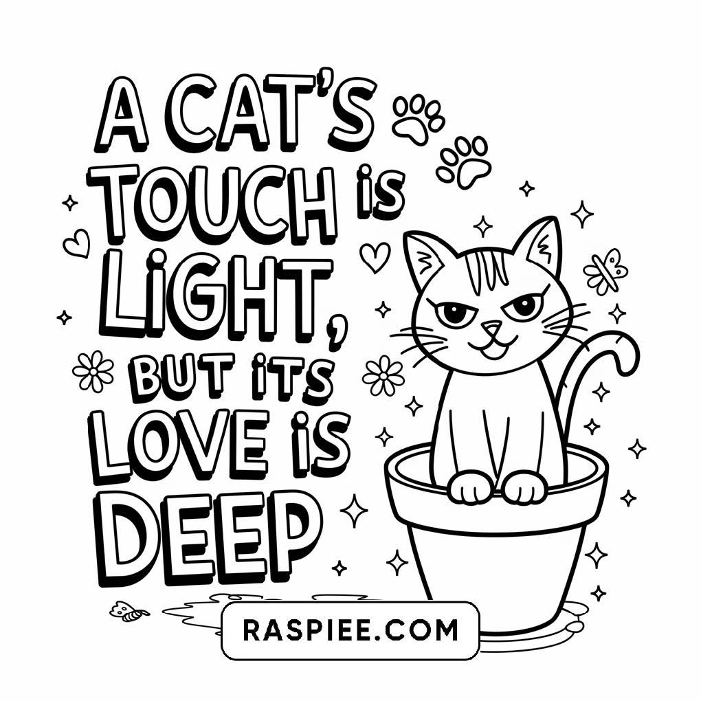 100 Bold and Easy Cute Cats Coloring Pages