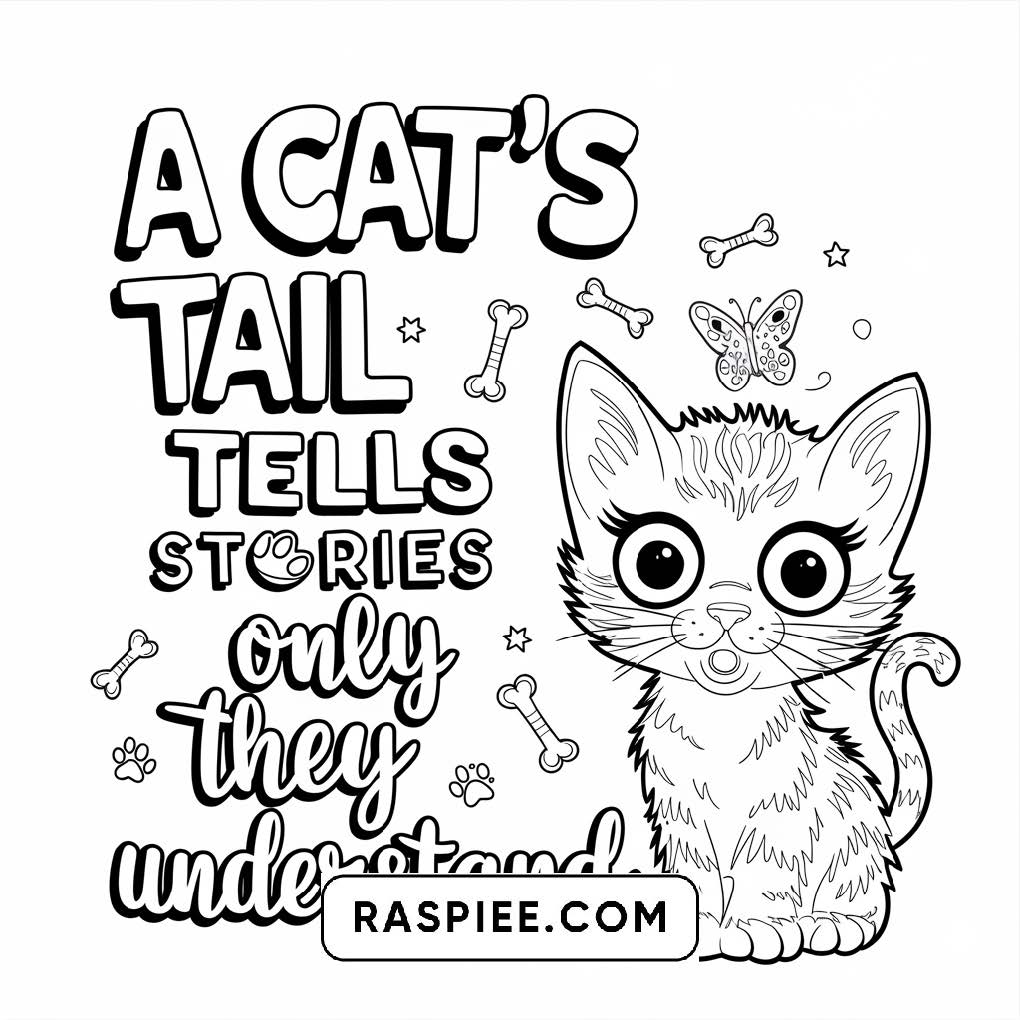 100 Bold and Easy Cute Cats Coloring Pages