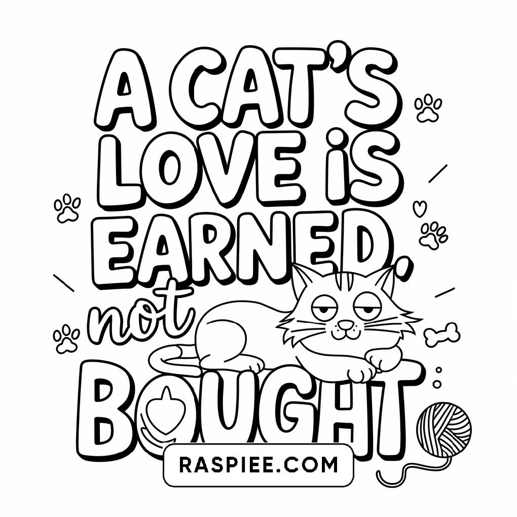 100 Bold and Easy Cute Cats Coloring Pages