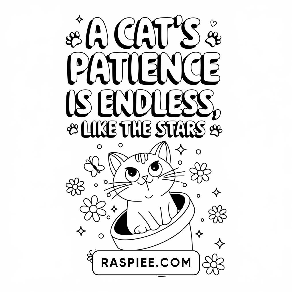 100 Bold and Easy Cute Cats Coloring Pages