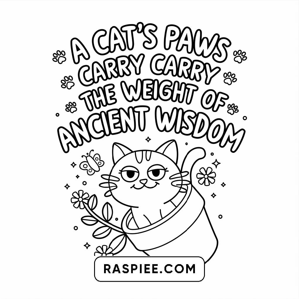100 Bold and Easy Cute Cats Coloring Pages