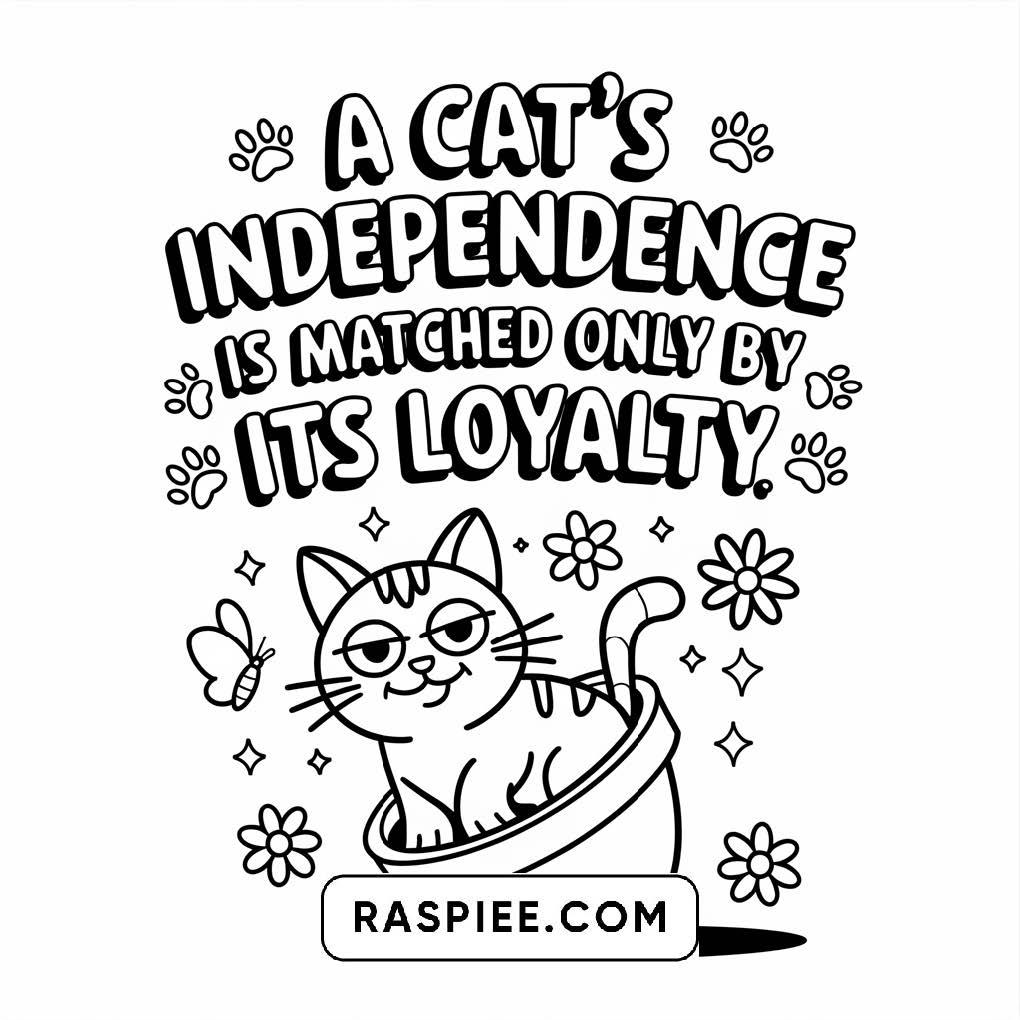 100 Bold and Easy Cute Cats Coloring Pages