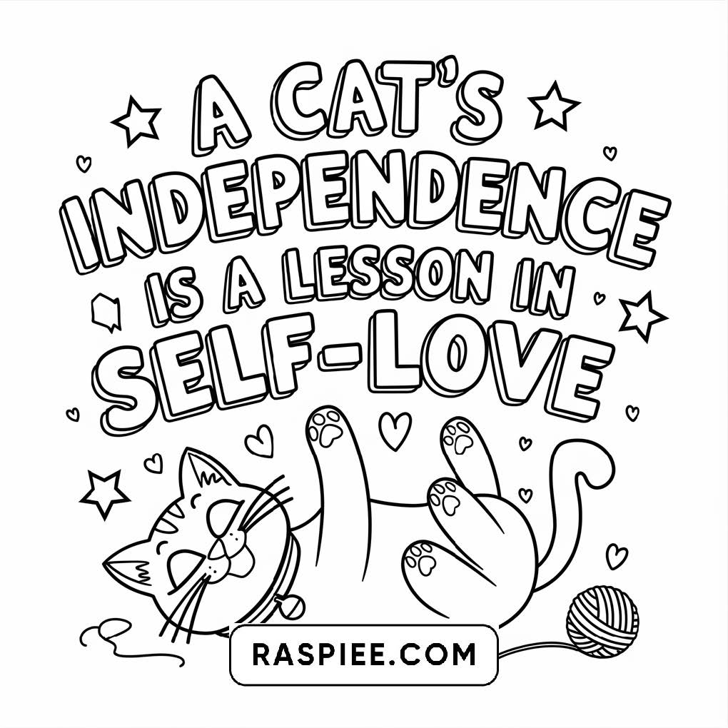 100 Bold and Easy Cute Cats Coloring Pages