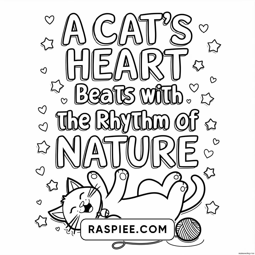 100 Bold and Easy Cute Cats Coloring Pages