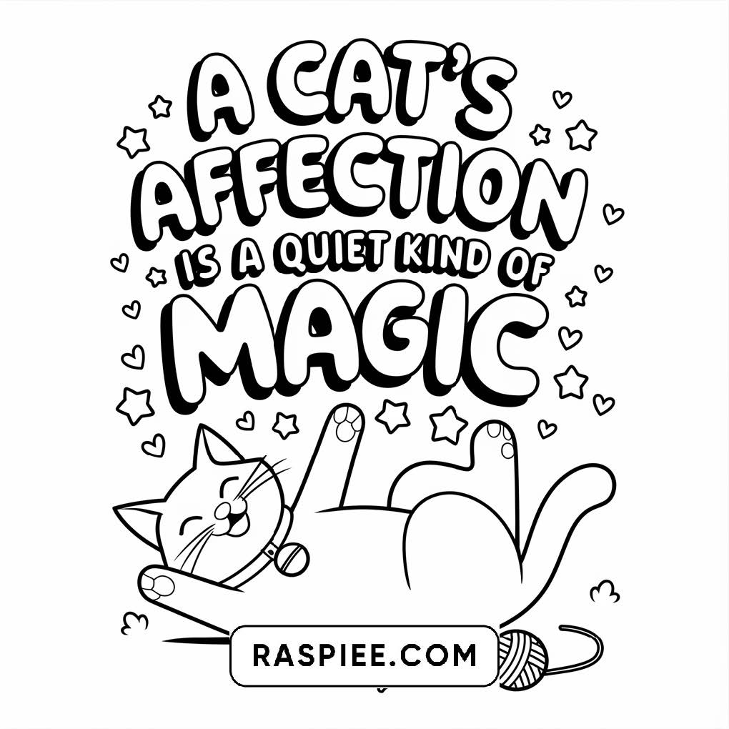100 Bold and Easy Cute Cats Coloring Pages