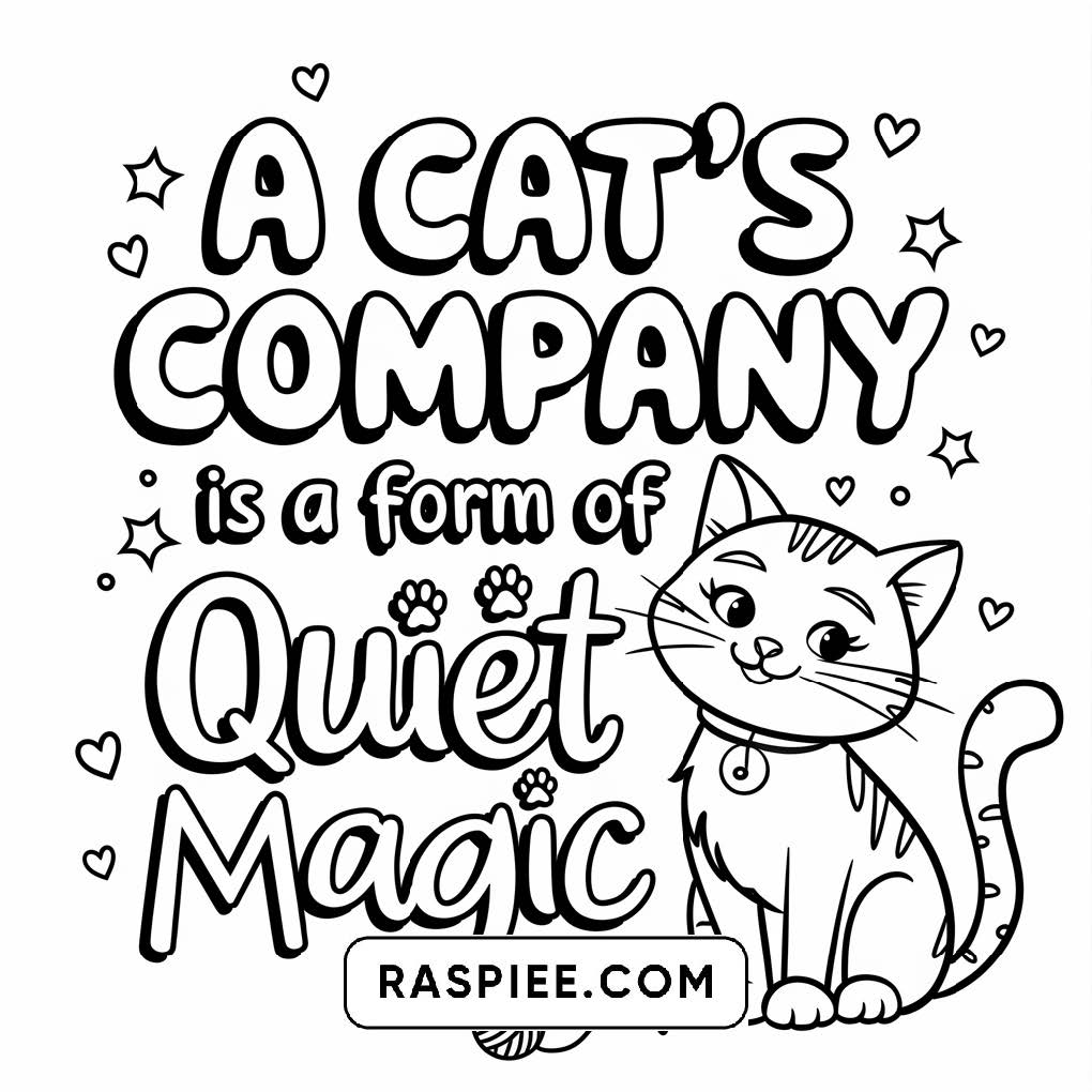 100 Bold and Easy Cute Cats Coloring Pages