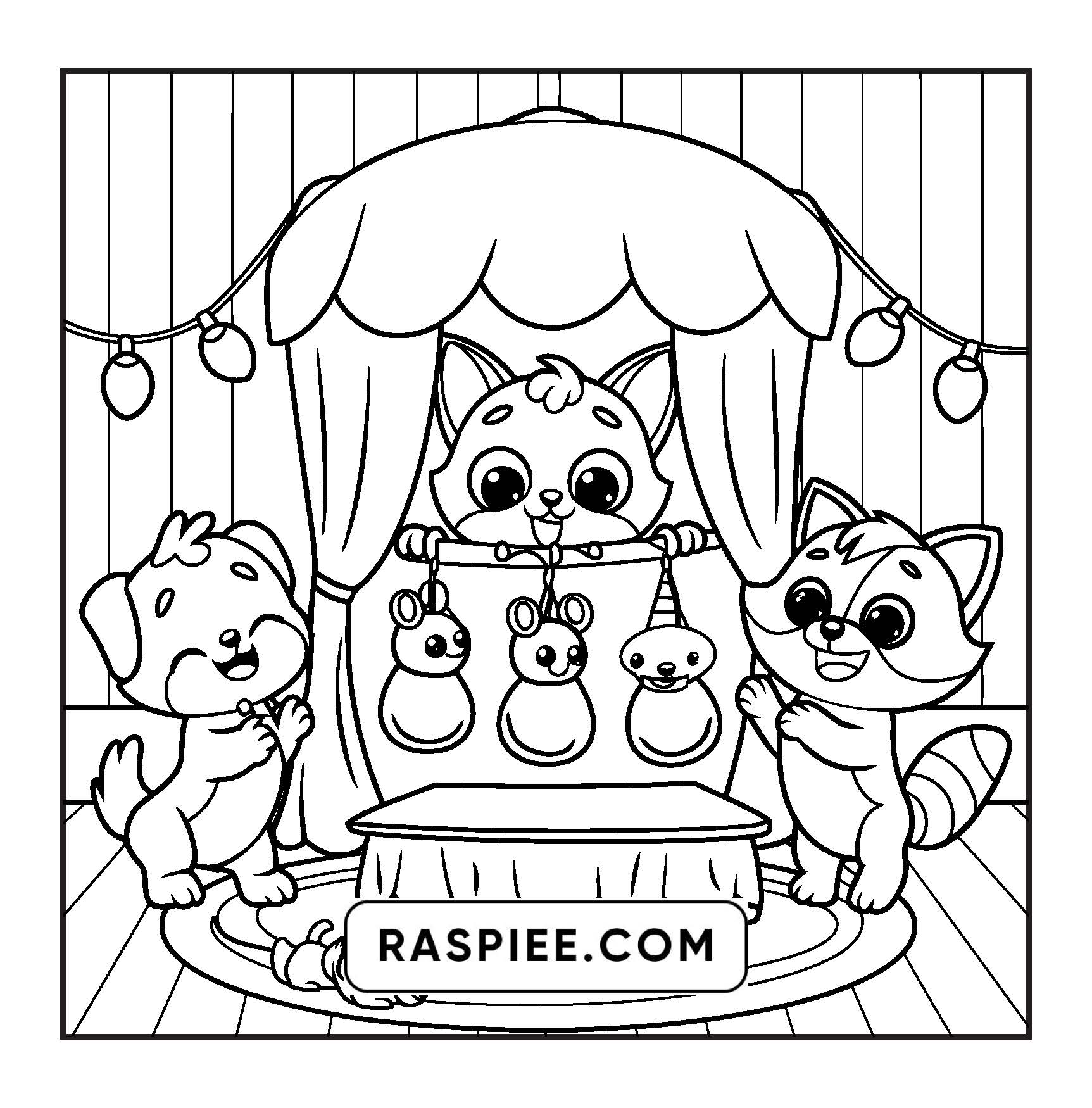 100 Bold and Easy Fluffy Friends Coloring Pages