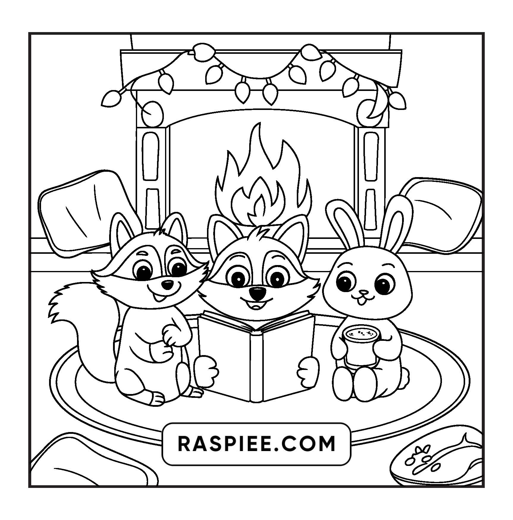 100 Bold and Easy Fluffy Friends Coloring Pages