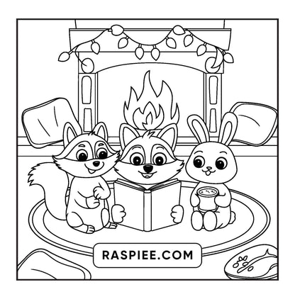 100 Bold and Easy Fluffy Friends Coloring Pages