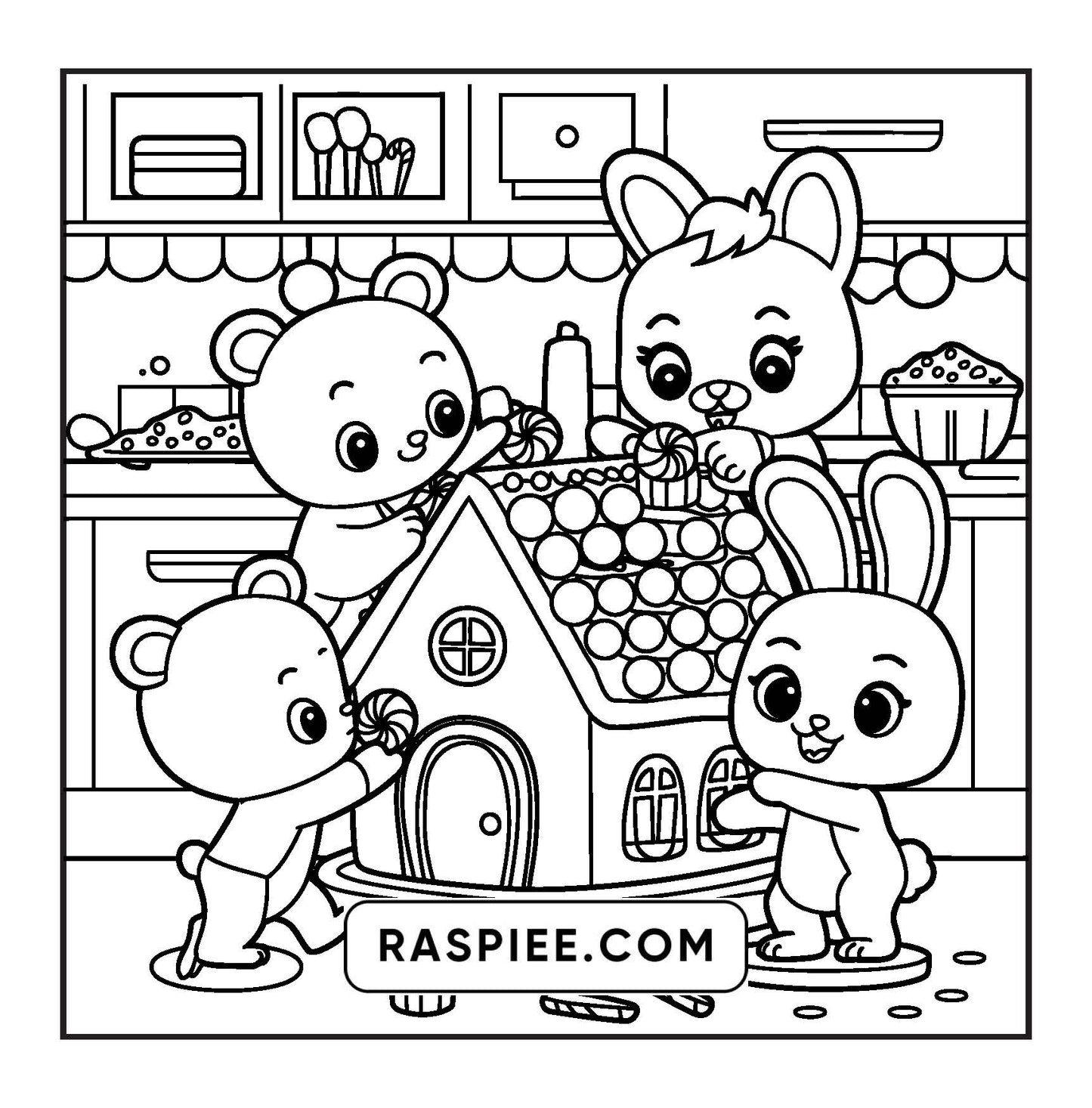 100 Bold and Easy Fluffy Friends Coloring Pages