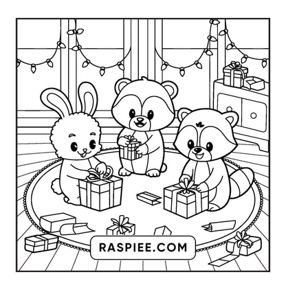 100 Bold and Easy Fluffy Friends Coloring Pages