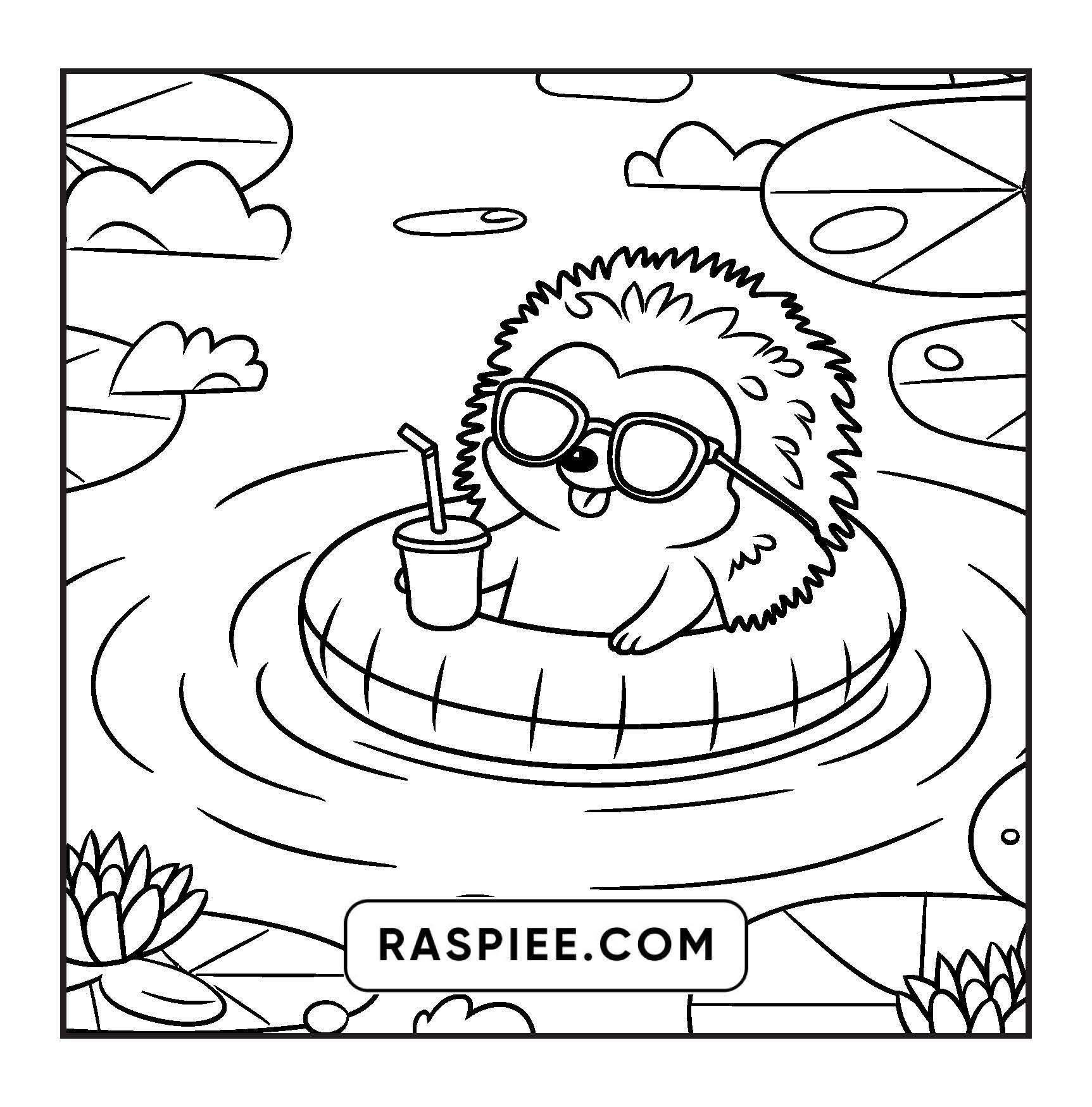 100 Bold and Easy Fluffy Friends Coloring Pages
