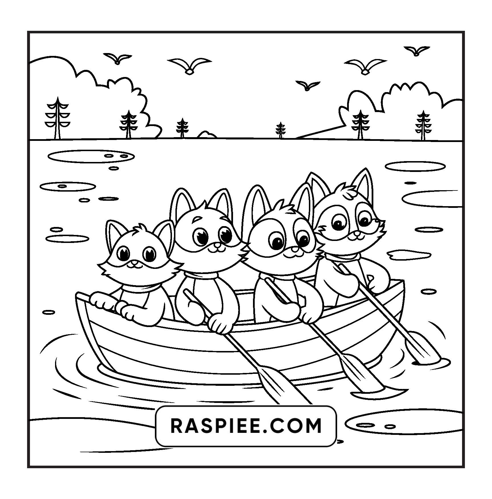 100 Bold and Easy Fluffy Friends Coloring Pages