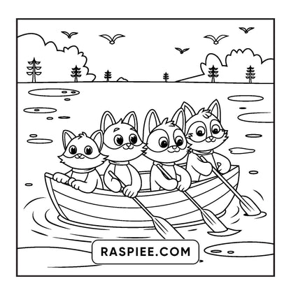 100 Bold and Easy Fluffy Friends Coloring Pages