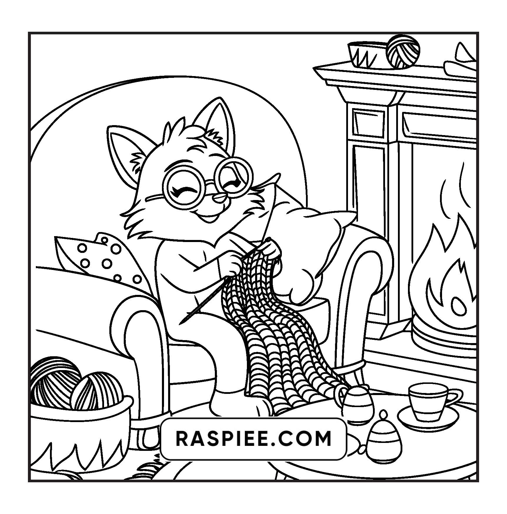 100 Bold and Easy Fluffy Friends Coloring Pages