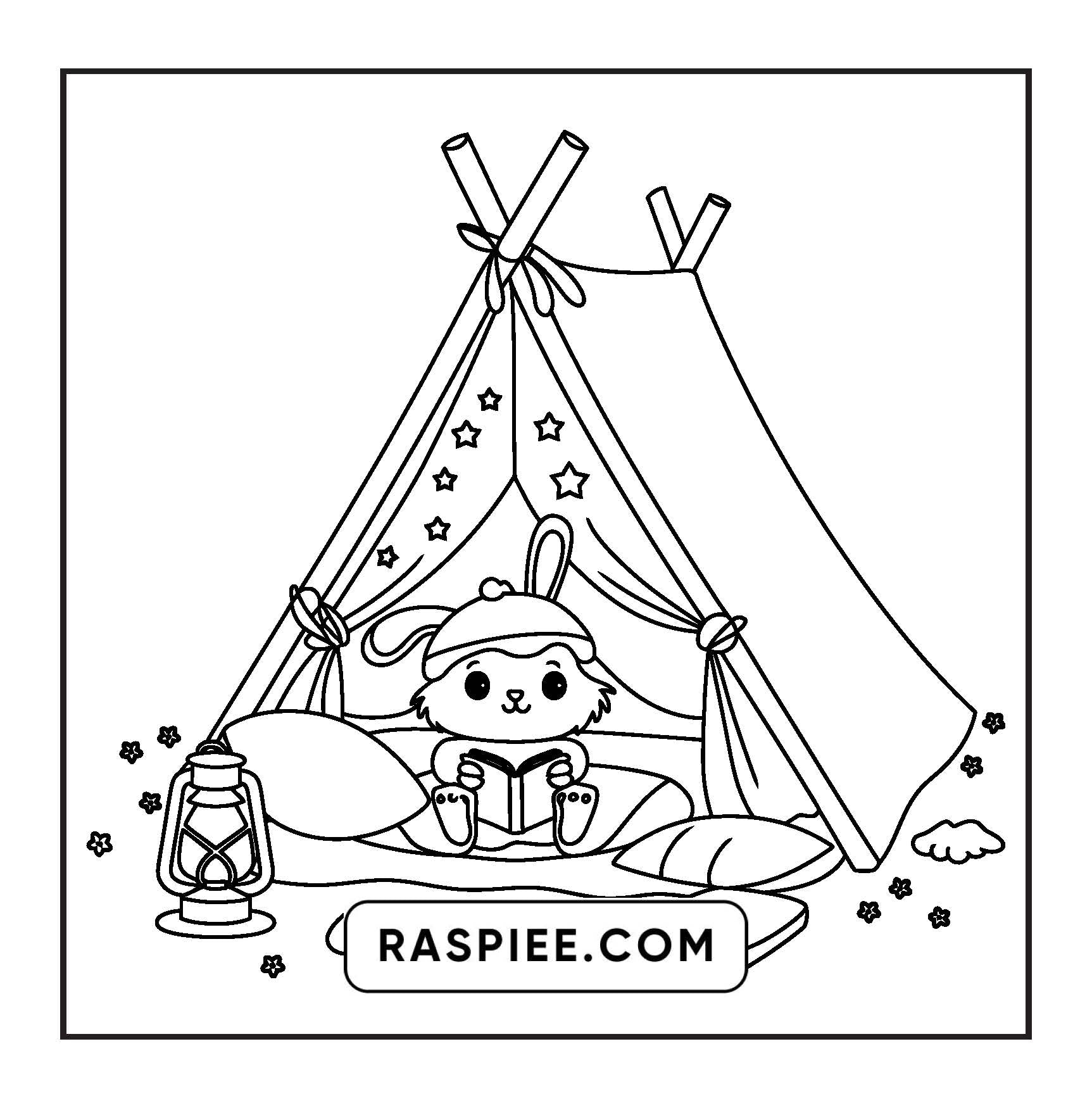 100 Bold and Easy Fluffy Friends Coloring Pages
