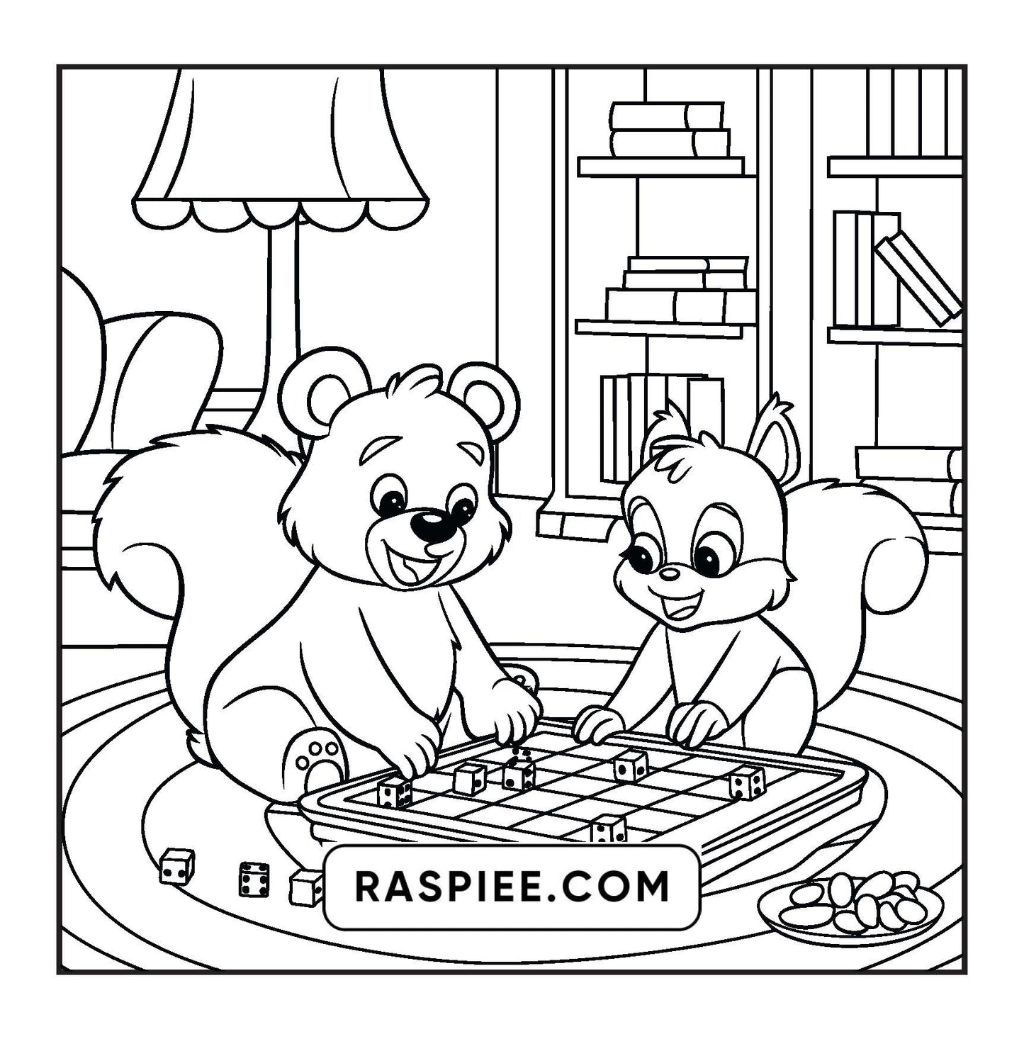 100 Bold and Easy Fluffy Friends Coloring Pages