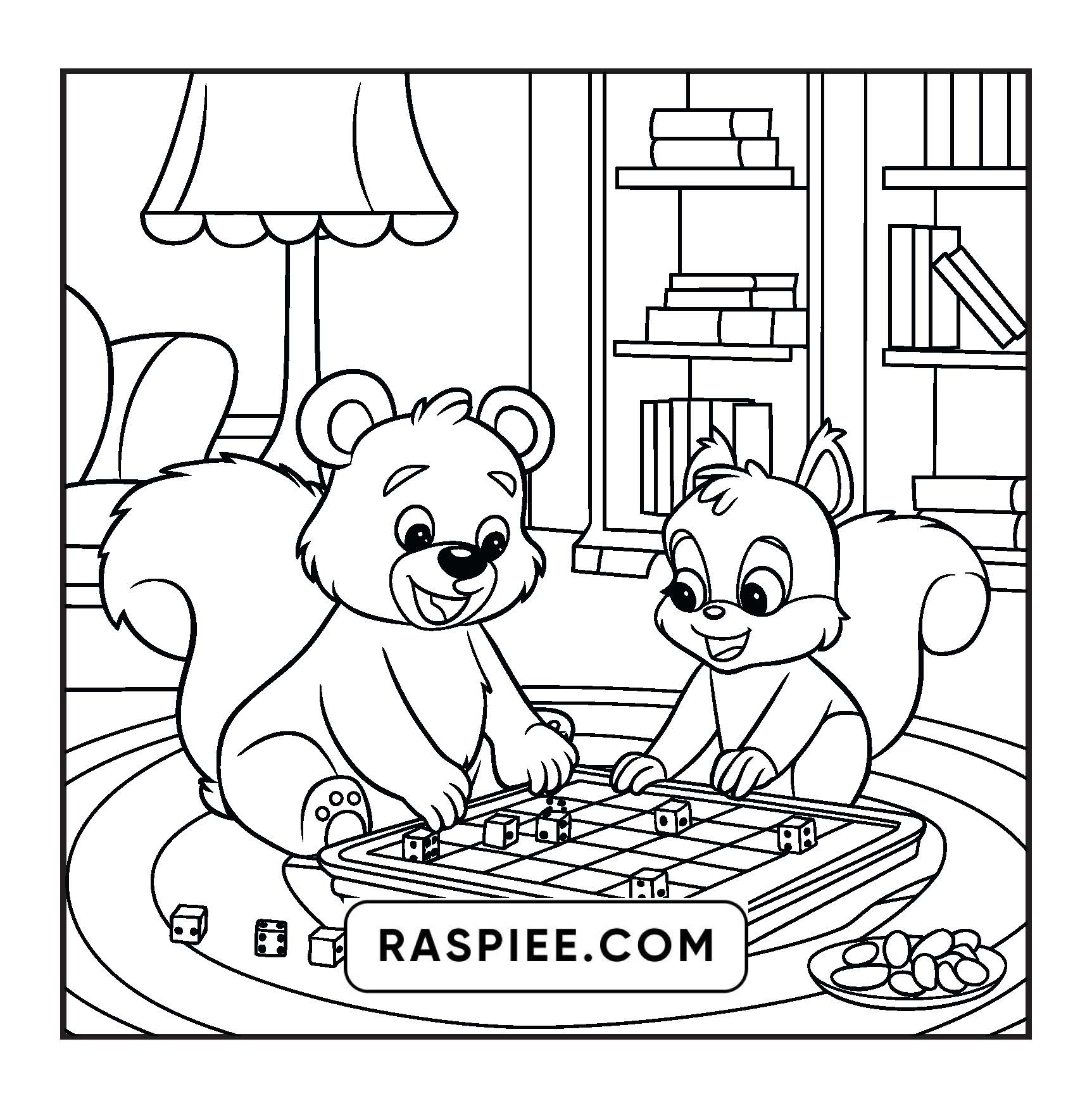 100 Bold and Easy Fluffy Friends Coloring Pages