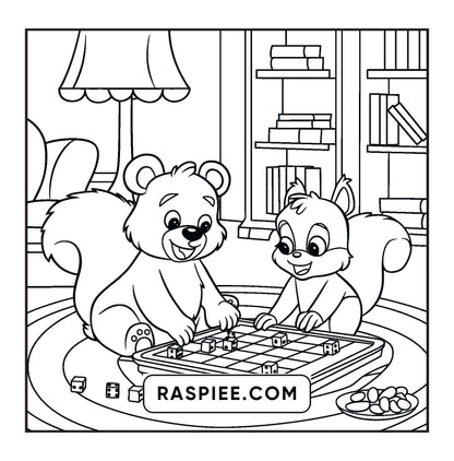 100 Bold and Easy Fluffy Friends Coloring Pages