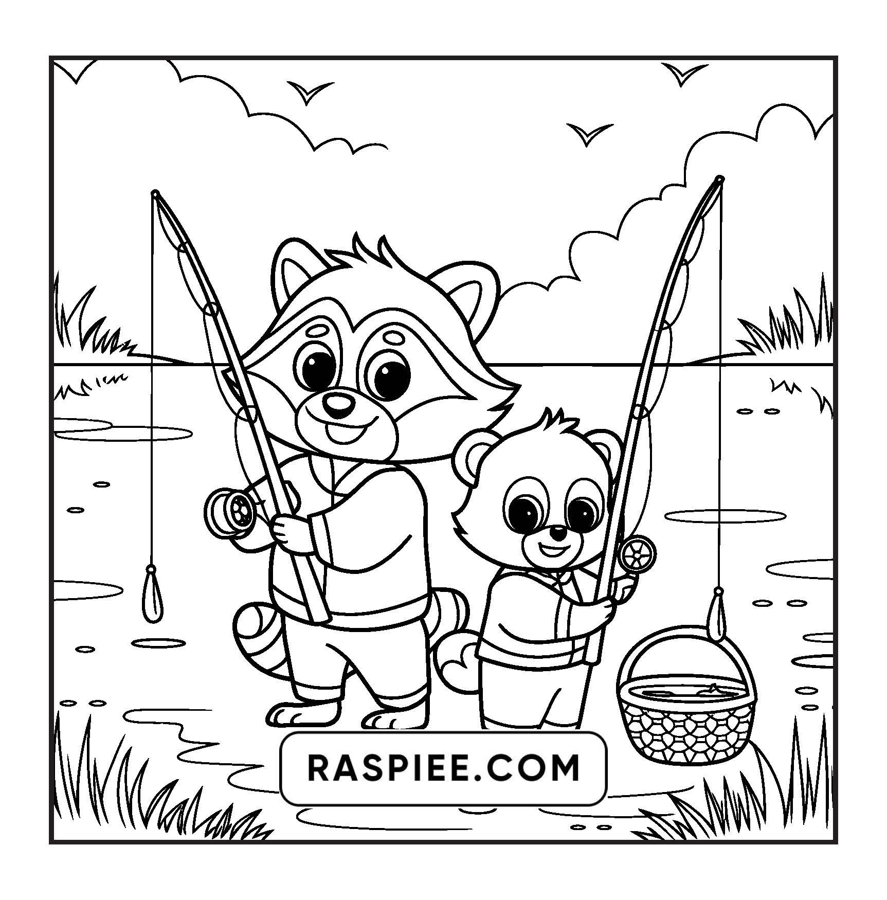 100 Bold and Easy Fluffy Friends Coloring Pages