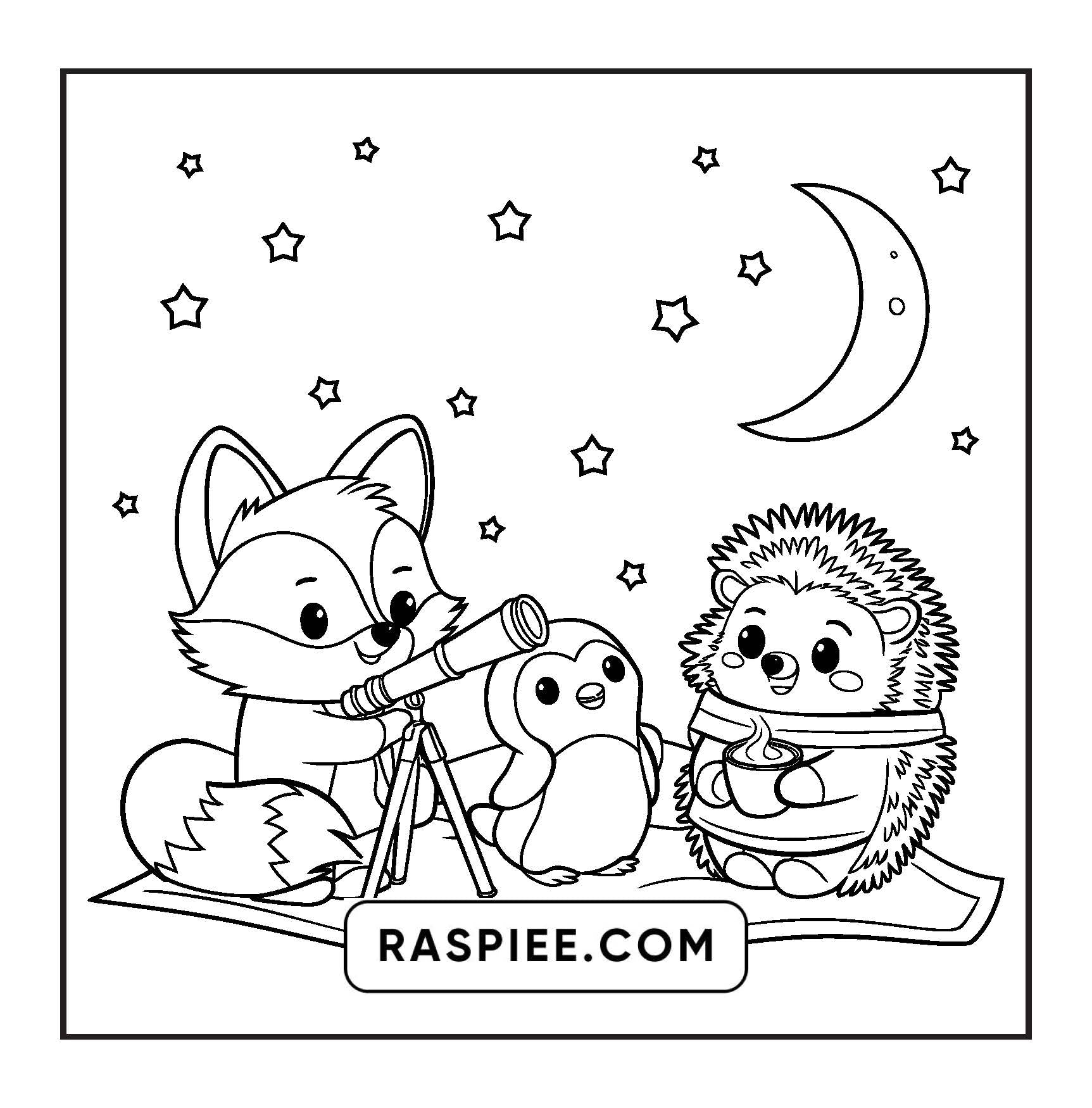 100 Bold and Easy Fluffy Friends Coloring Pages