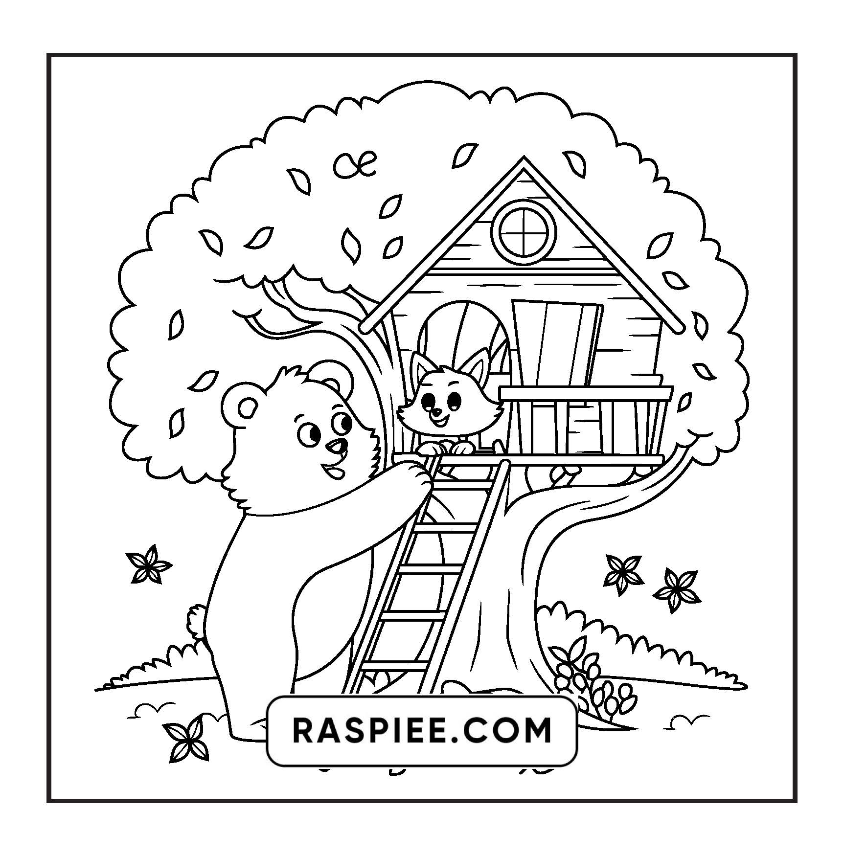 100 Bold and Easy Fluffy Friends Coloring Pages
