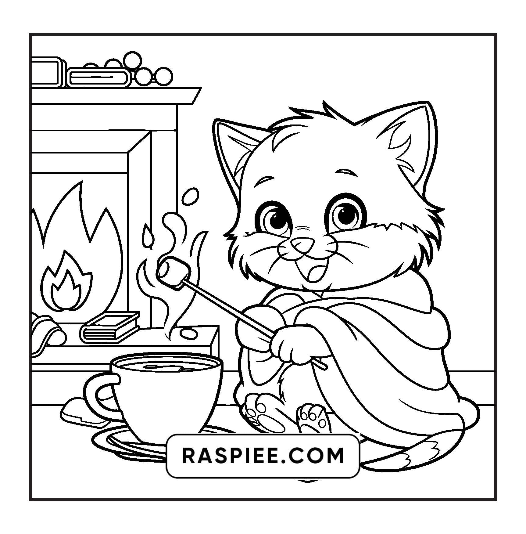 100 Bold and Easy Fluffy Friends Coloring Pages