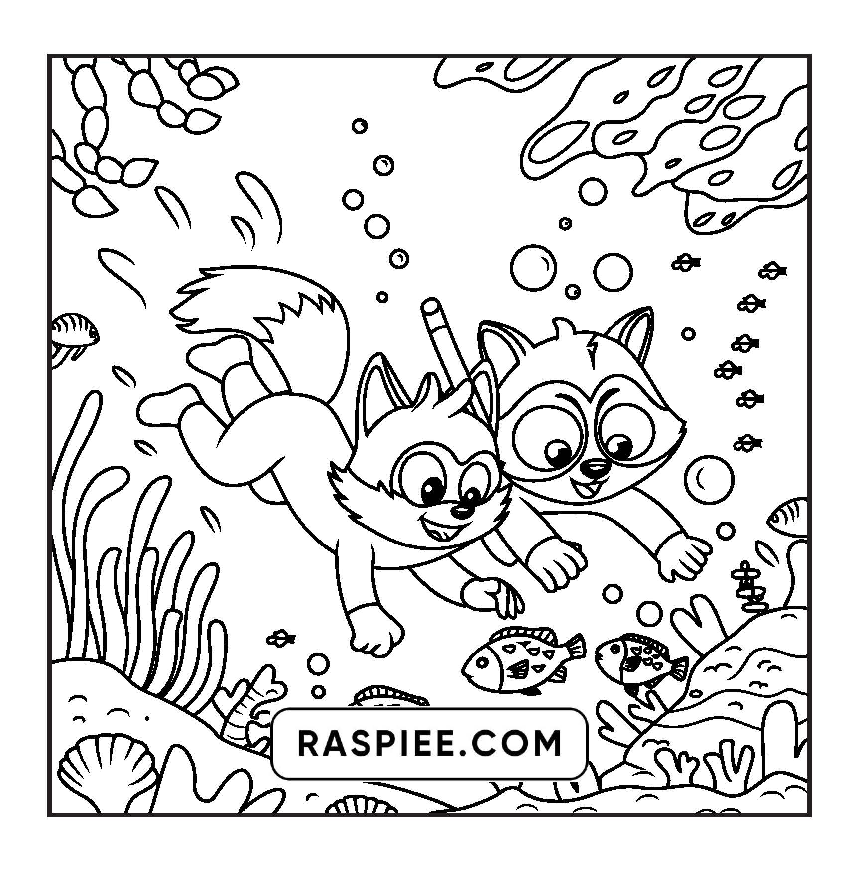 100 Bold and Easy Fluffy Friends Coloring Pages