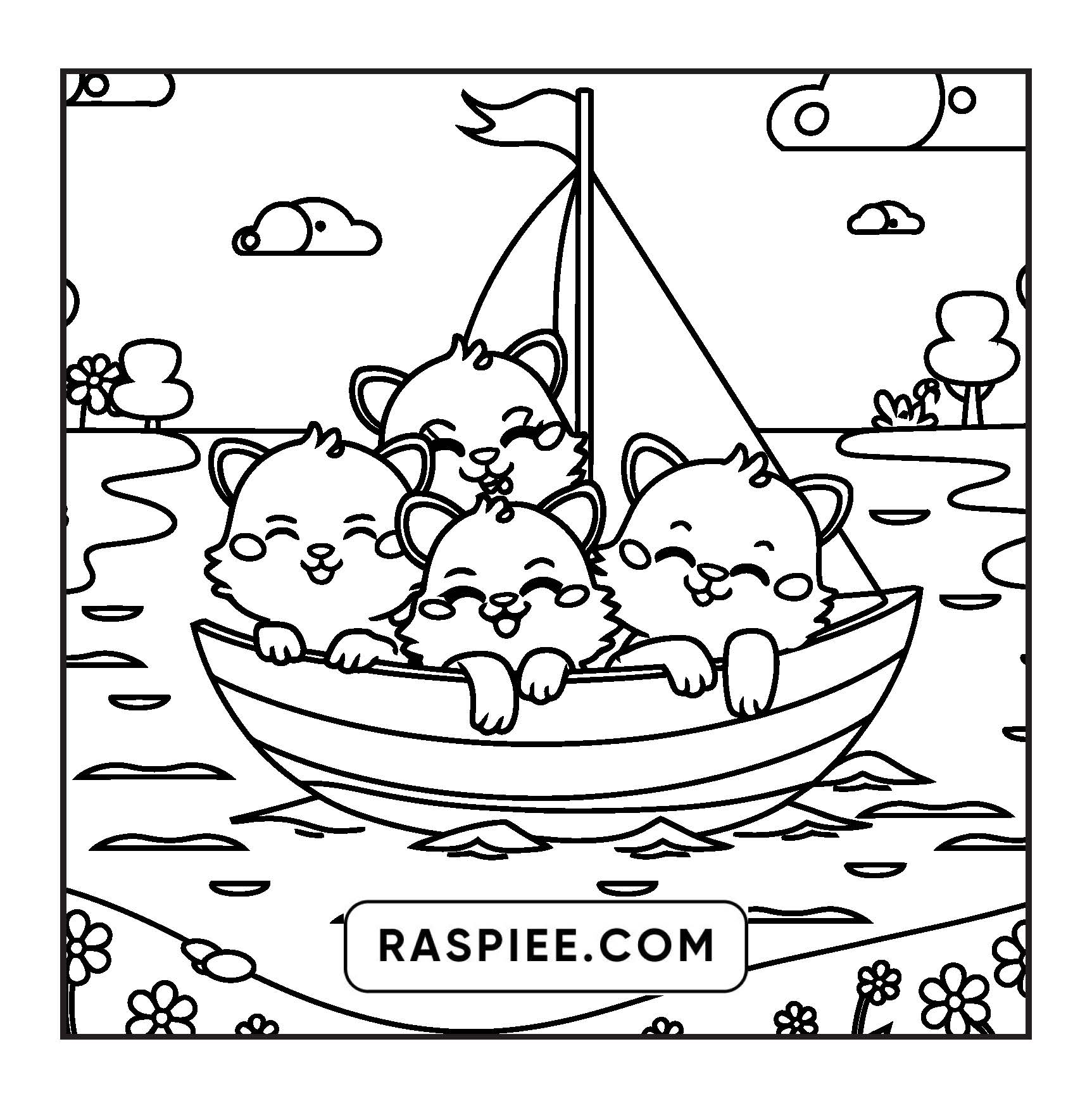 100 Bold and Easy Fluffy Friends Coloring Pages