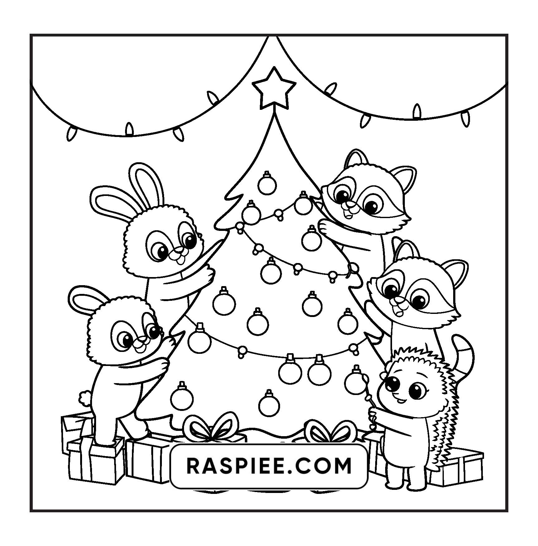 100 Bold and Easy Fluffy Friends Coloring Pages