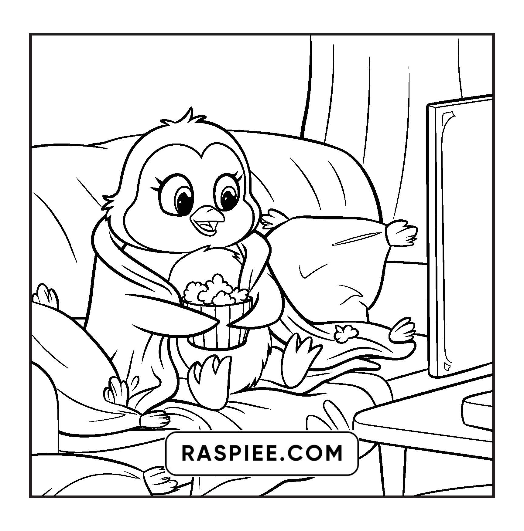 100 Bold and Easy Fluffy Friends Coloring Pages