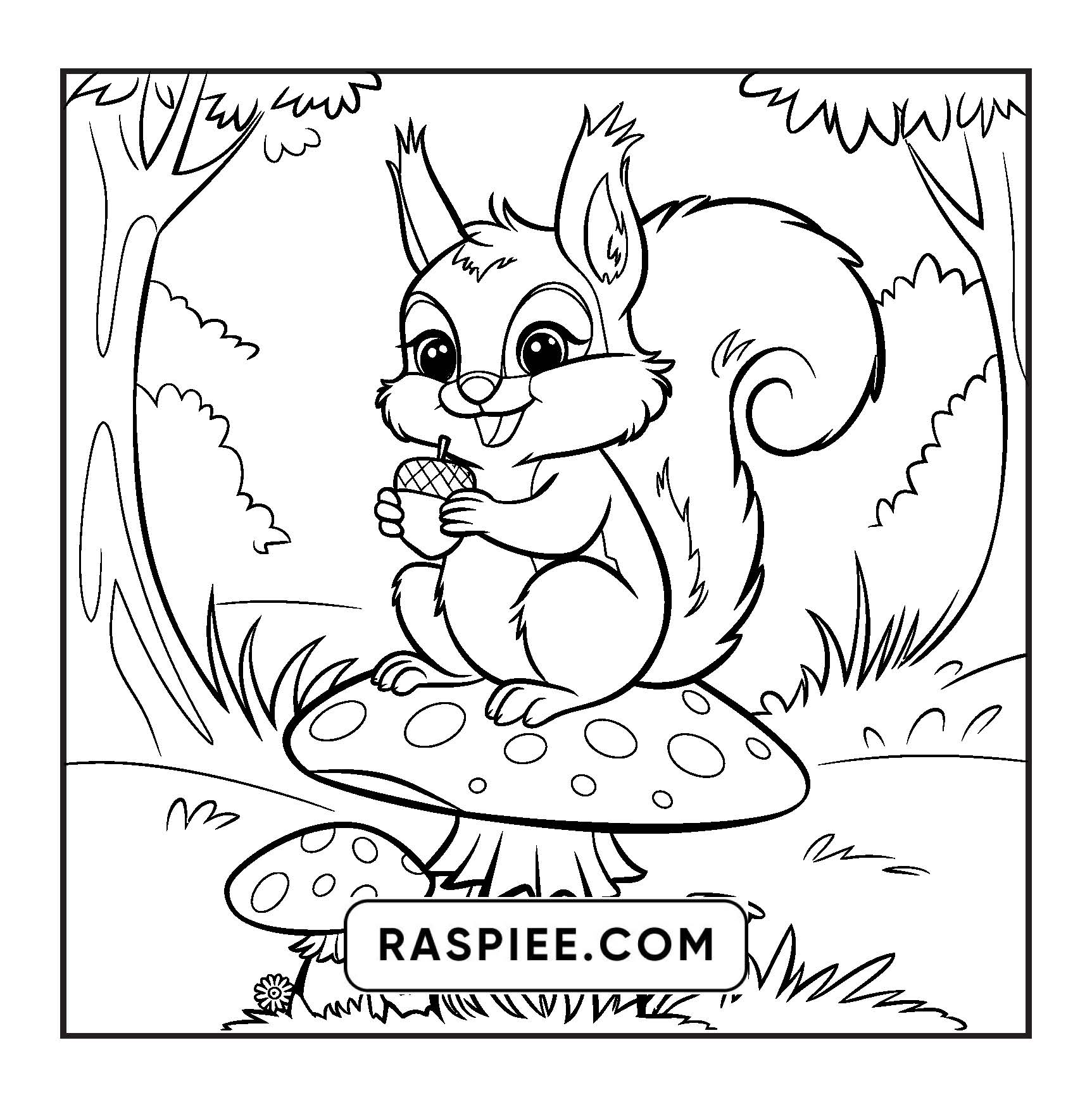 100 Bold and Easy Fluffy Friends Coloring Pages