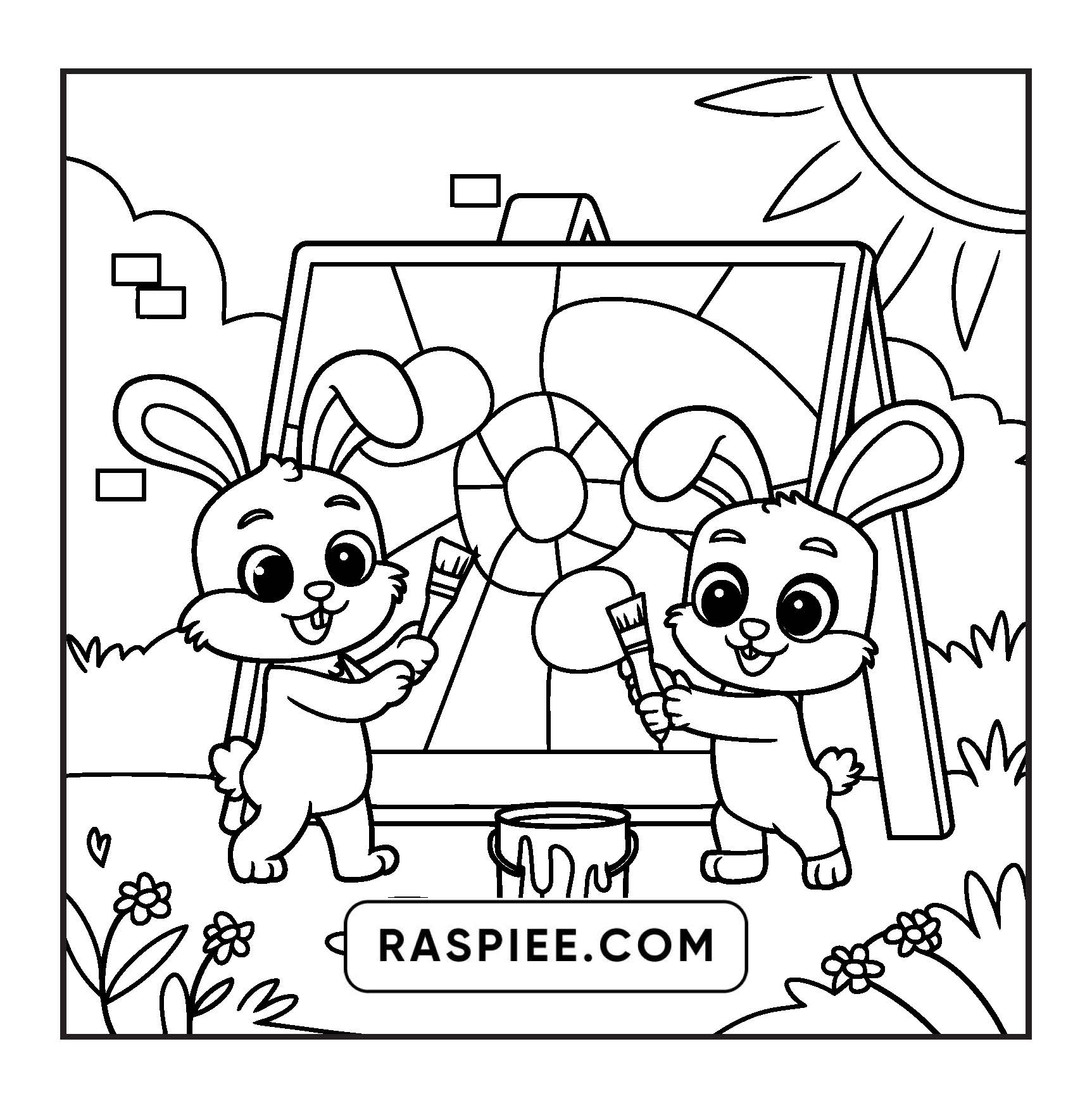100 Bold and Easy Fluffy Friends Coloring Pages