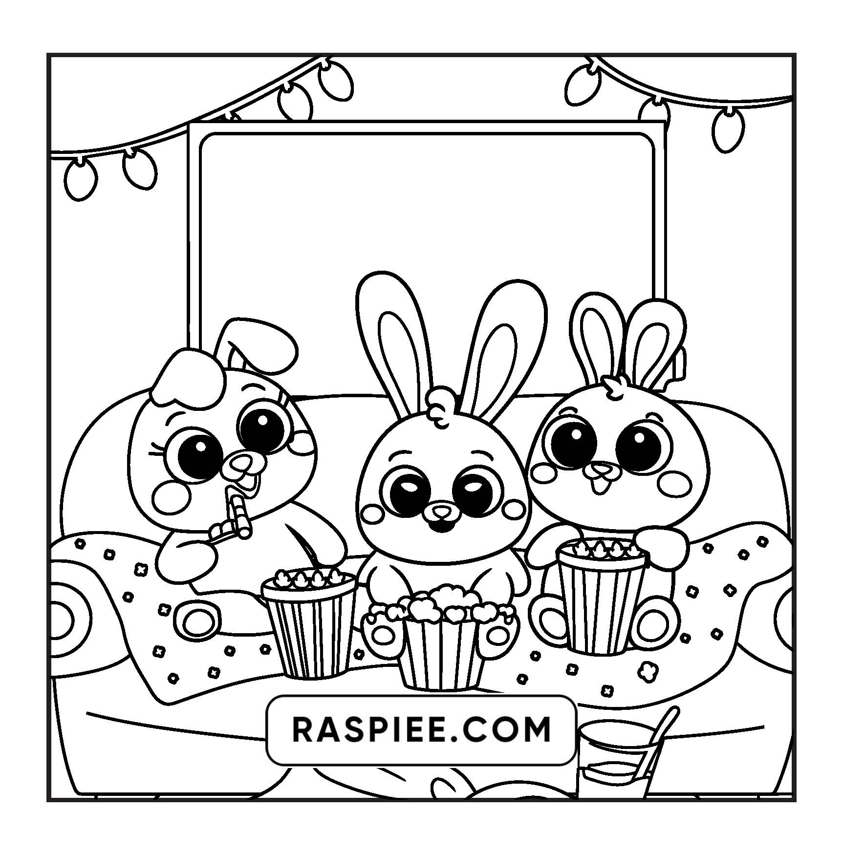 100 Bold and Easy Fluffy Friends Coloring Pages