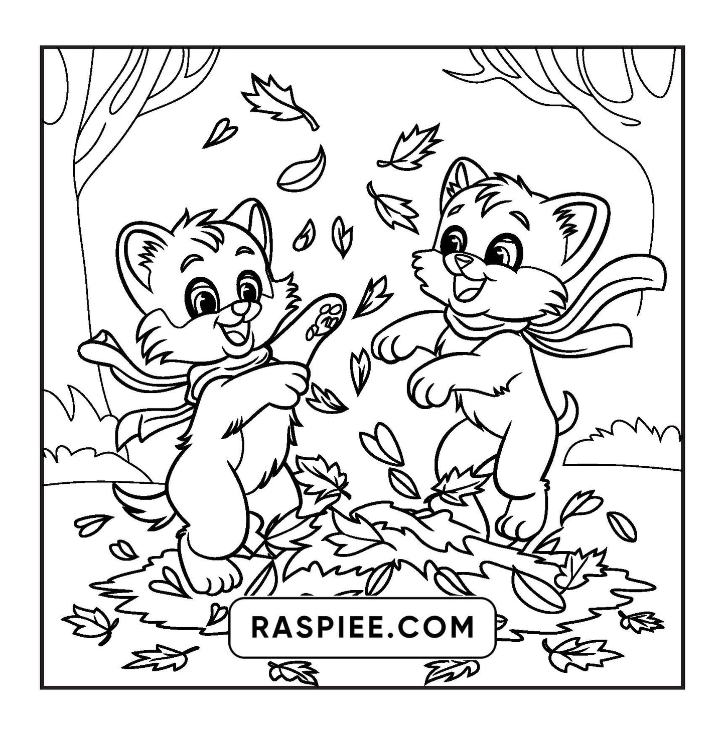 100 Bold and Easy Fluffy Friends Coloring Pages