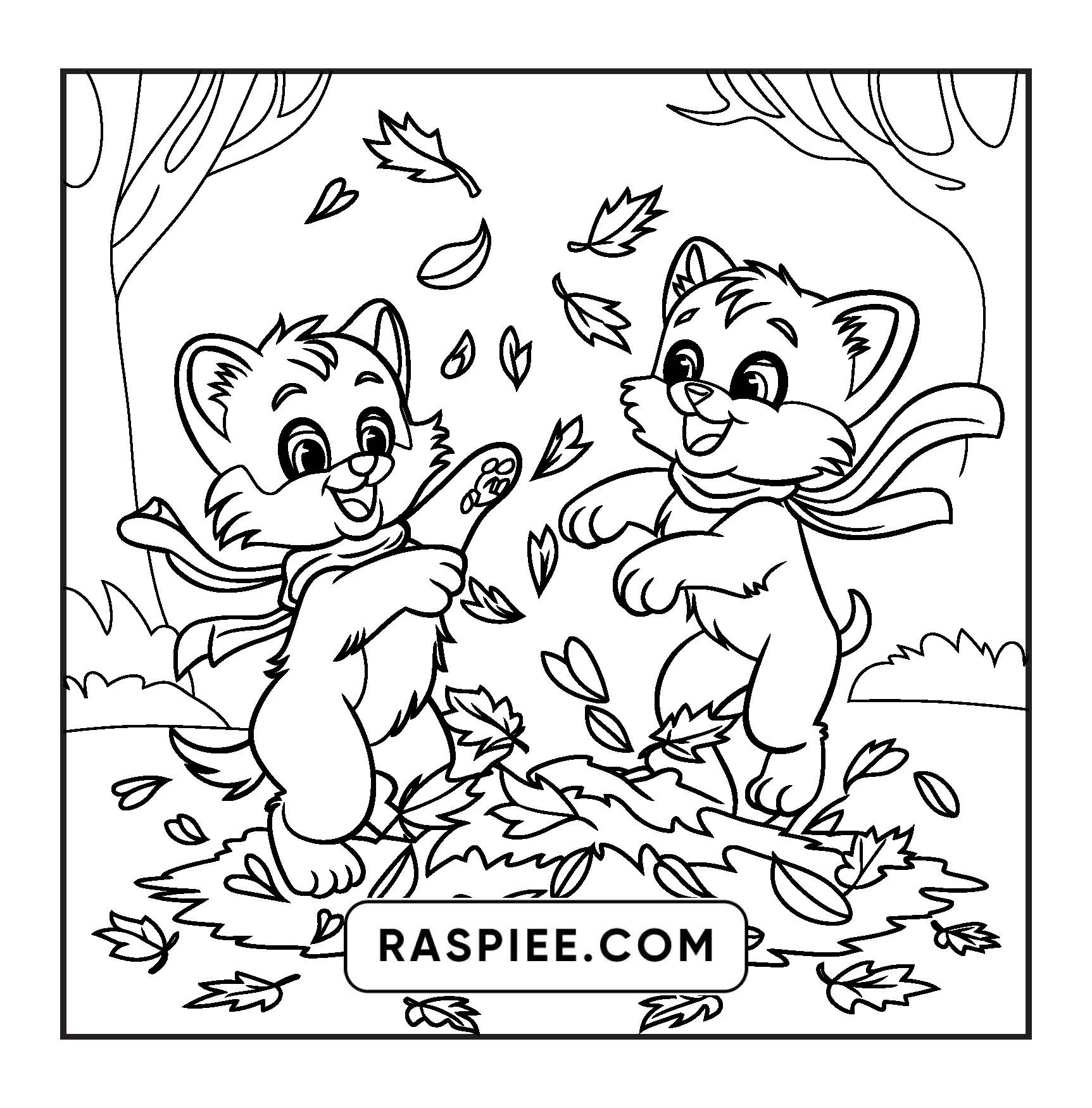 100 Bold and Easy Fluffy Friends Coloring Pages