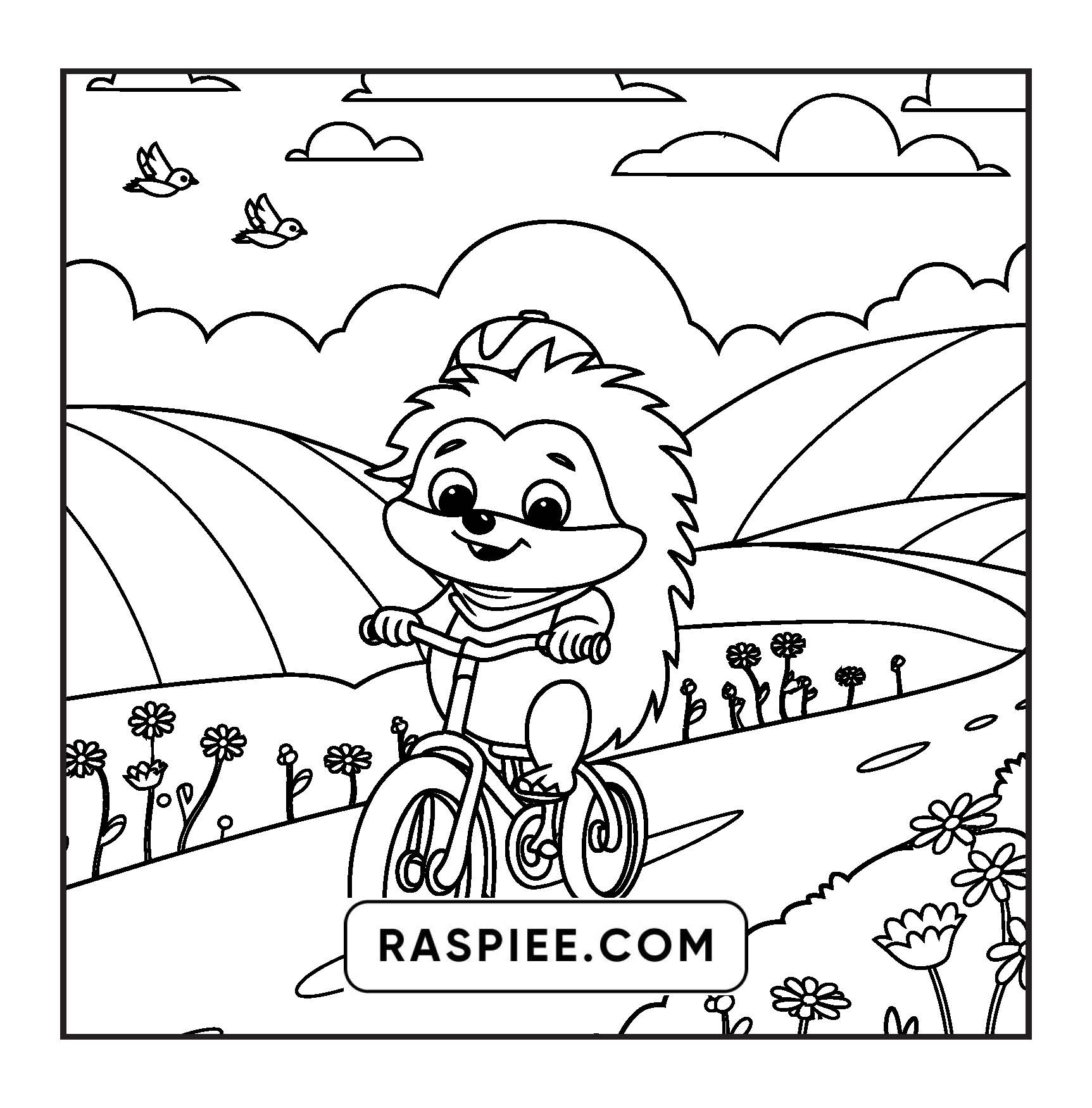 100 Bold and Easy Fluffy Friends Coloring Pages