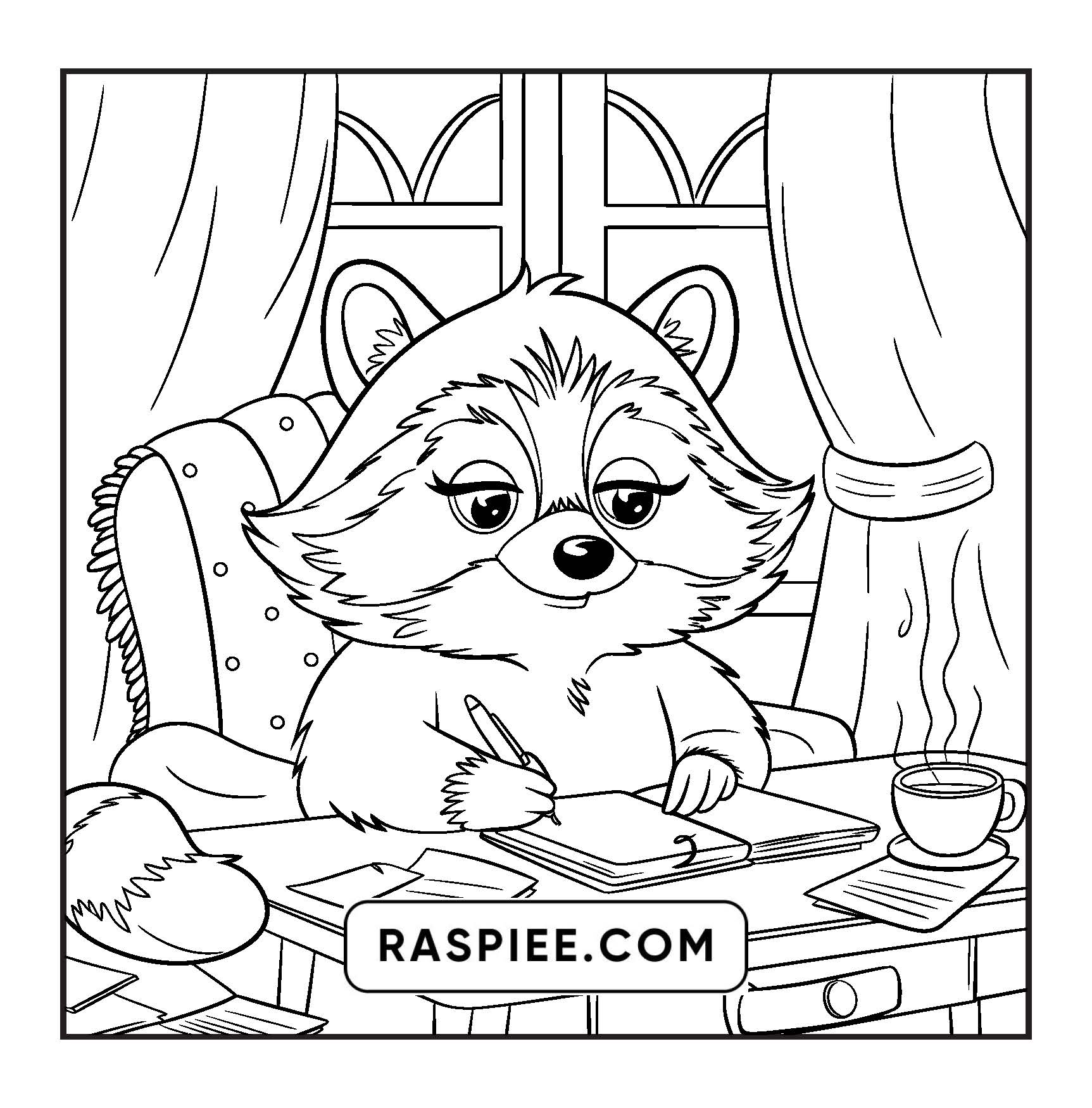 100 Bold and Easy Fluffy Friends Coloring Pages