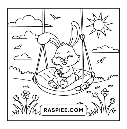 100 Bold and Easy Fluffy Friends Coloring Pages