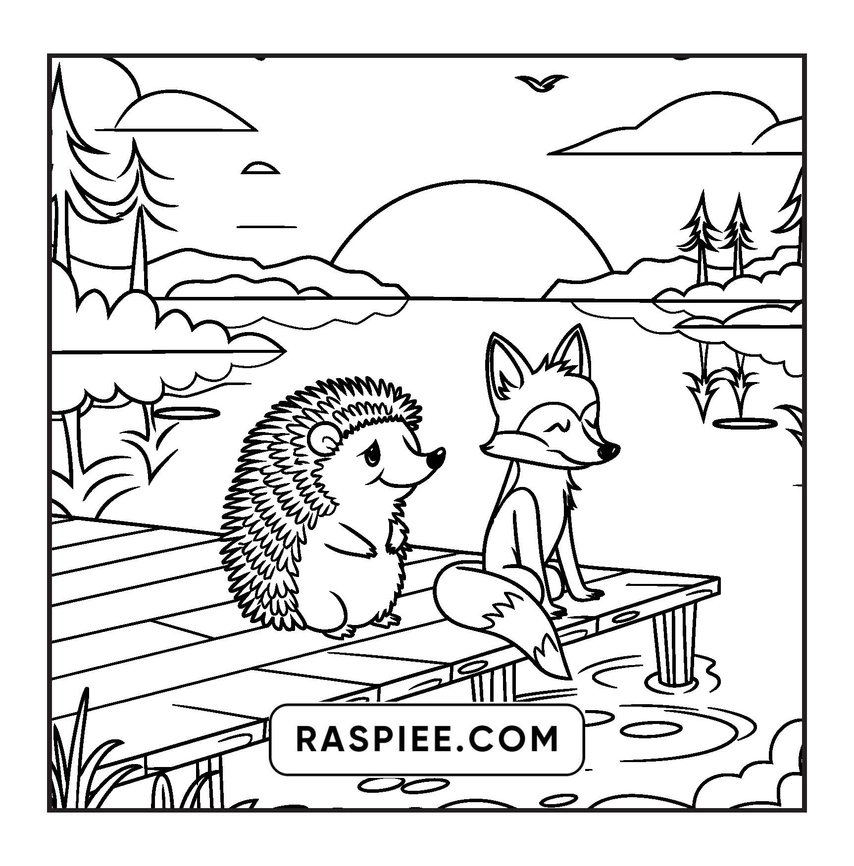 100 Bold and Easy Fluffy Friends Coloring Pages