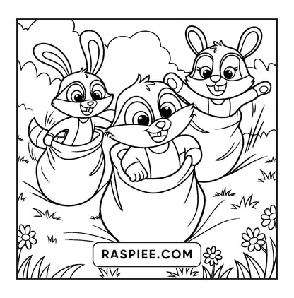 100 Bold and Easy Fluffy Friends Coloring Pages