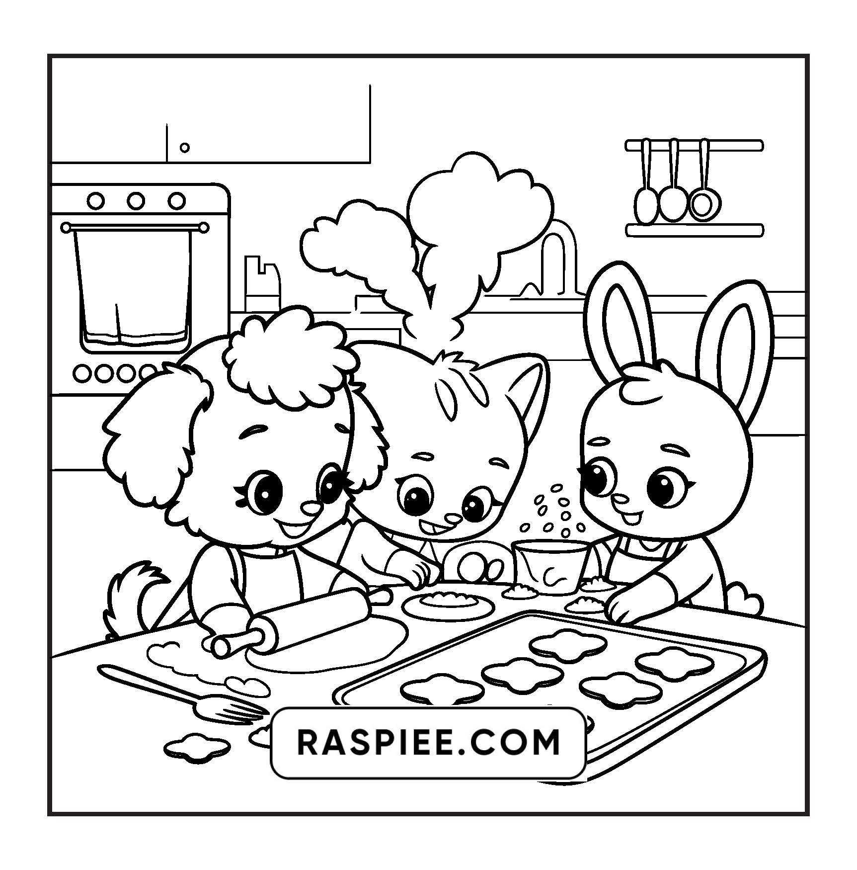 100 Bold and Easy Fluffy Friends Coloring Pages