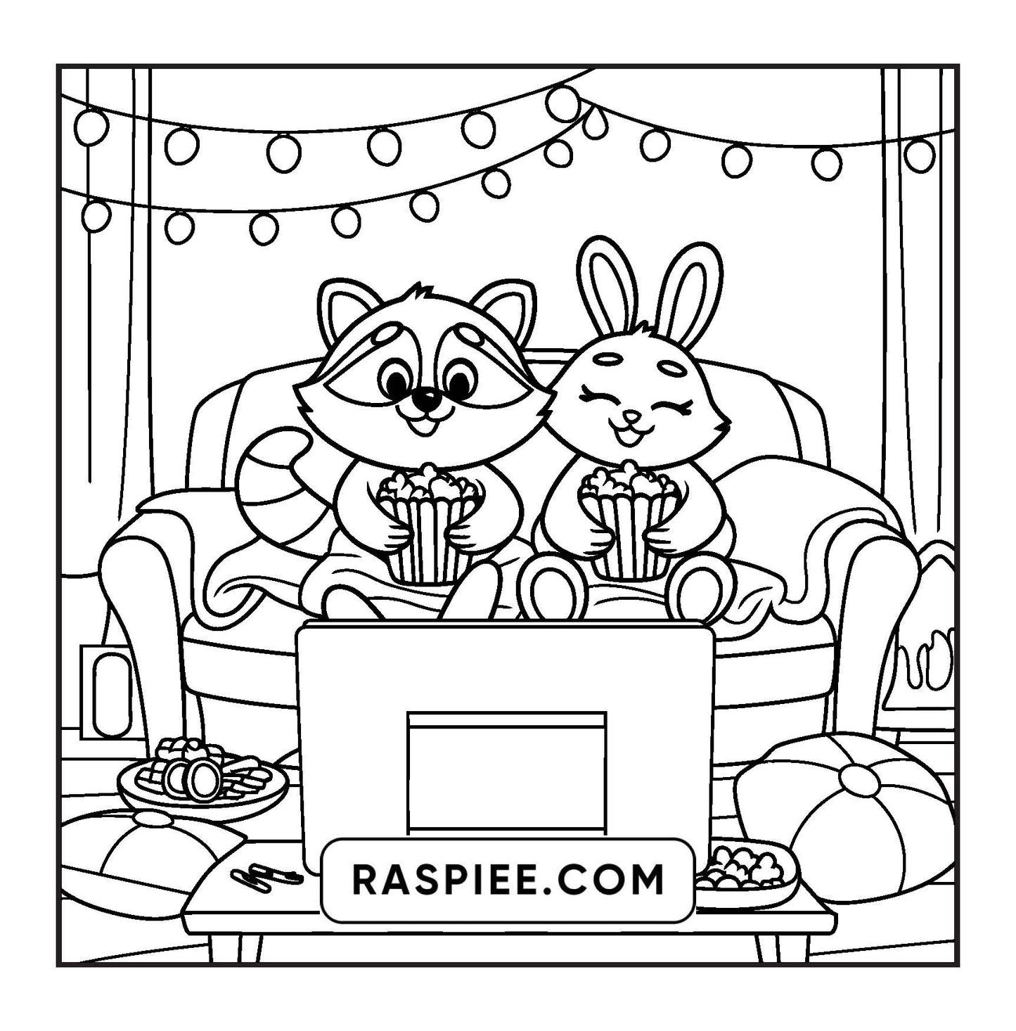 100 Bold and Easy Fluffy Friends Coloring Pages