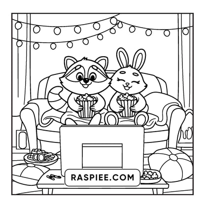 100 Bold and Easy Fluffy Friends Coloring Pages